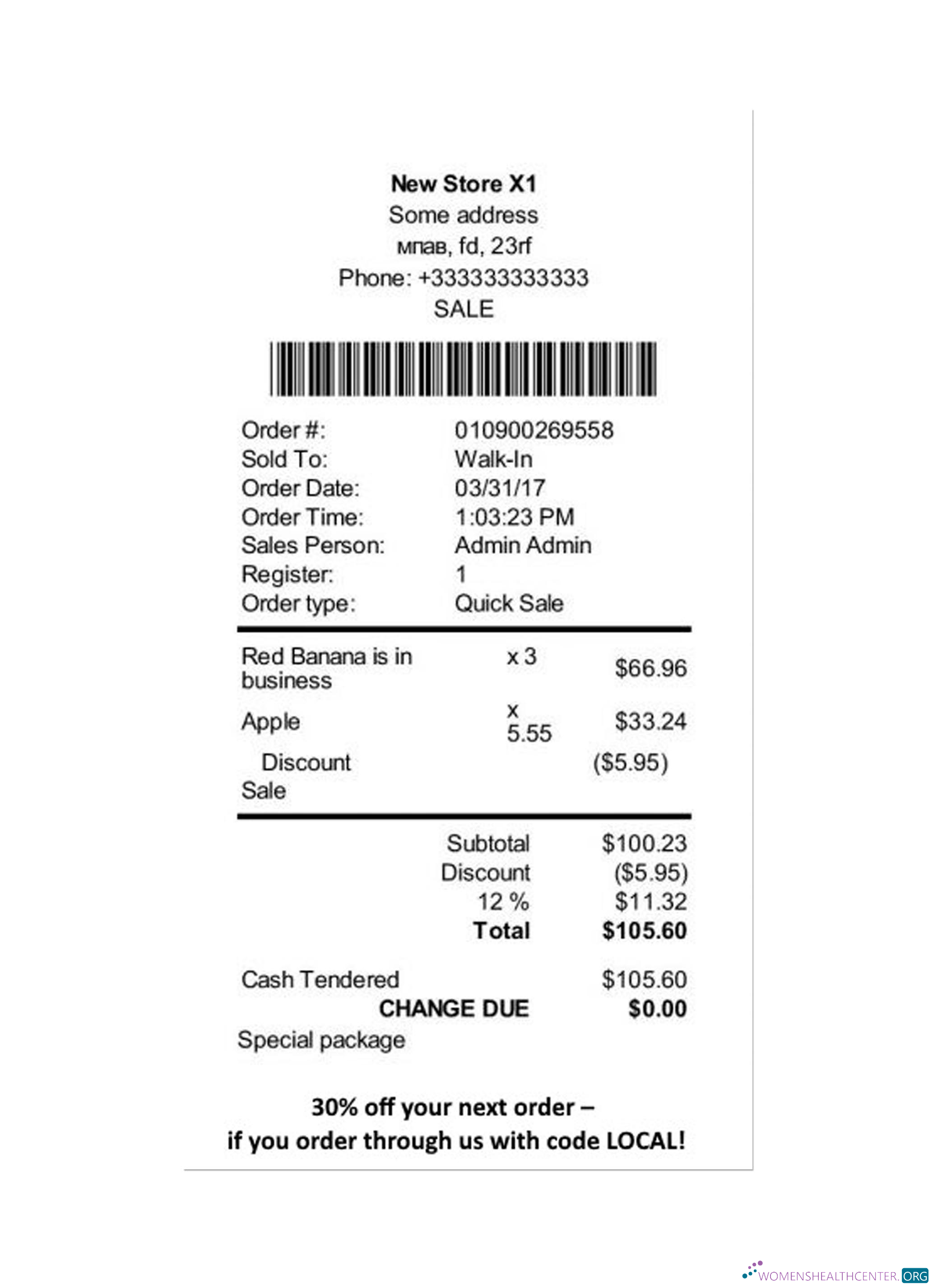 Download NEW STORE payment receipt Photoshop template